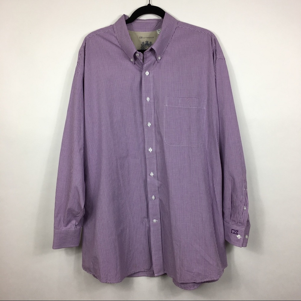 Cutter & Buck Mens Plaid Dress Shirt